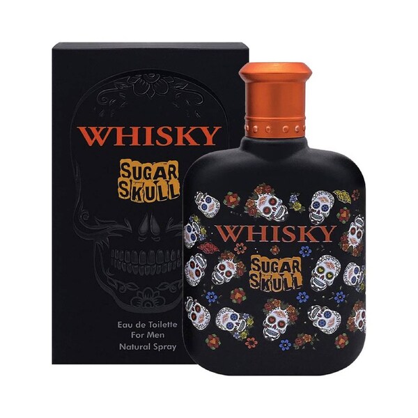 Whisky Sugar Skull Eau De Toilette Men's Spray Fragrance Chypre Floral 100ml