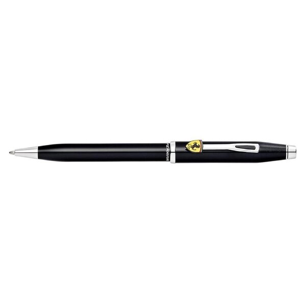 Cross Ferrari Century II Ball Point Pen Writing Medium Nib Glossy Black Lacquer