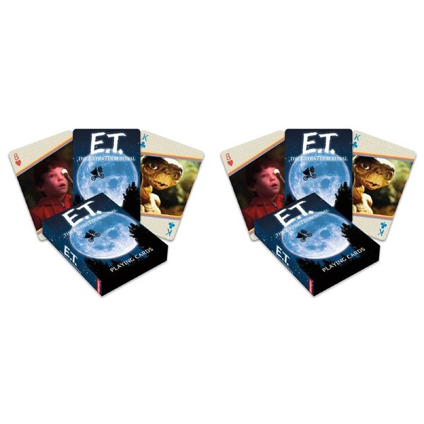 108pc Aquarius ET Playing Cards Poker Deck Interactive Family Play Game Set 14y+