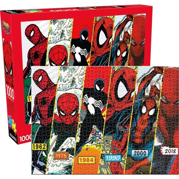 1000pc Aquarius Marvel 25x20cm Spider-Man Timeline Jigsaw Puzzle Family Game 14+