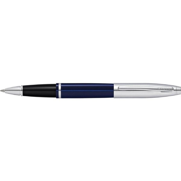 Cross Calais Rollerball Pen Black Gel Ink Office/Writing Stationery Blue Lacquer