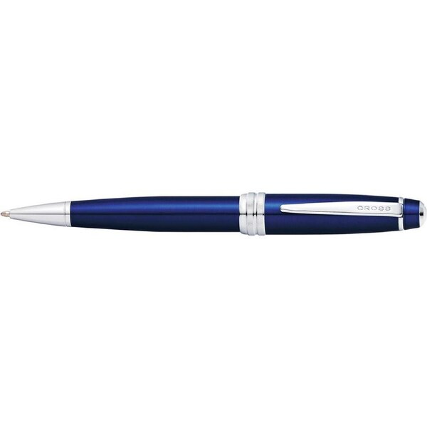 Cross Bailey Ball Point Pen Medium Nib Office Writing Stationery Blue Lacquer