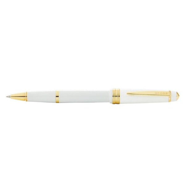 Cross Bailey Light Gloss Ball Point Pen Office Writing Stationery White/Gold
