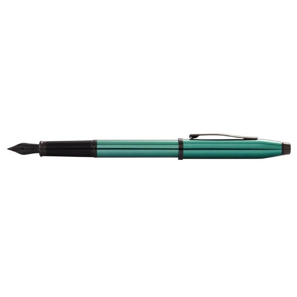 Cross Century II Fountain Pen Signing Fine Nib Translucent Green Lacquer/Black