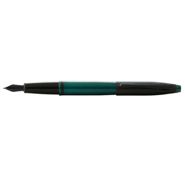 Cross Calais Fountain Pen Office Writing/Singing Fine Nib Matte Green/Black