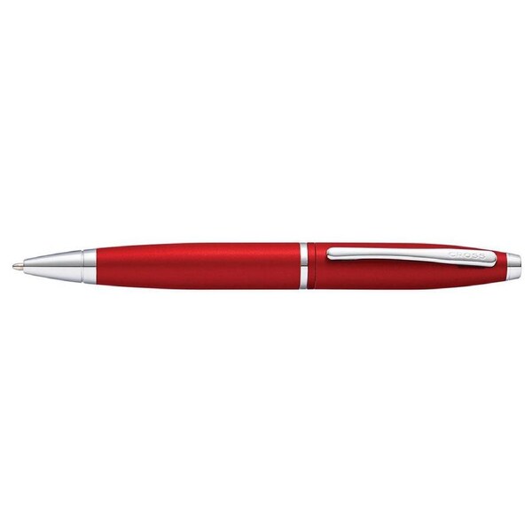 Cross Calais Ball Point Pen Office Writing Stationery Medium Nib Crimson Red