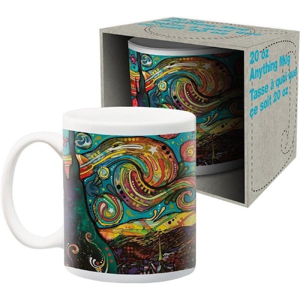 Aquarius Dean Russo Starry Night Jumbo 325ml Ceramic Coffee Mug Tea Cup w/Handle
