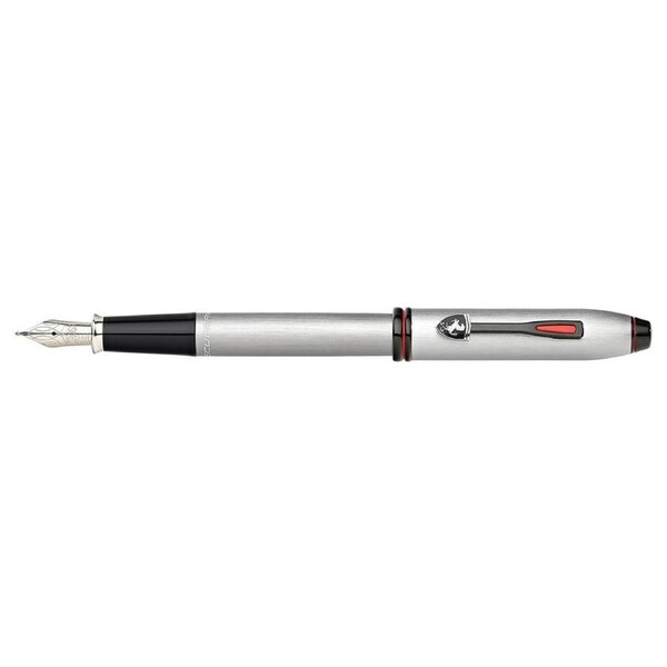 Cross Townsend Ferrari Medium Fountain Pen Writing stationery Brushed Platinum