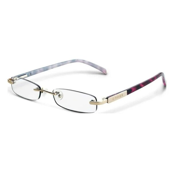 Cross Stephanie Rimless Reader Eye Glasses/Reading Eyeglasses +3:00 Red/Black