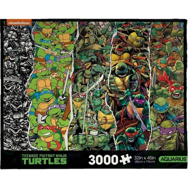 3000pc Aquarius Teenage Mutant Ninja Turtles 82x115cm Jigsaw Puzzle Game 14y+