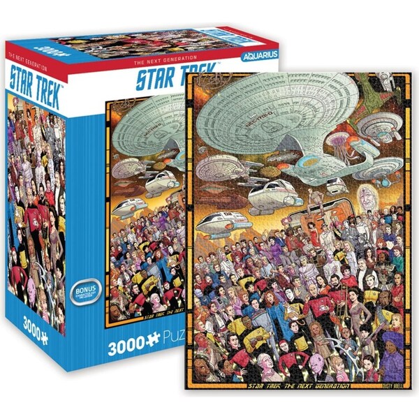 3000pc Aquarius Star Trek The Next Generation 25x20cm Jigsaw Puzzle Game 14y+