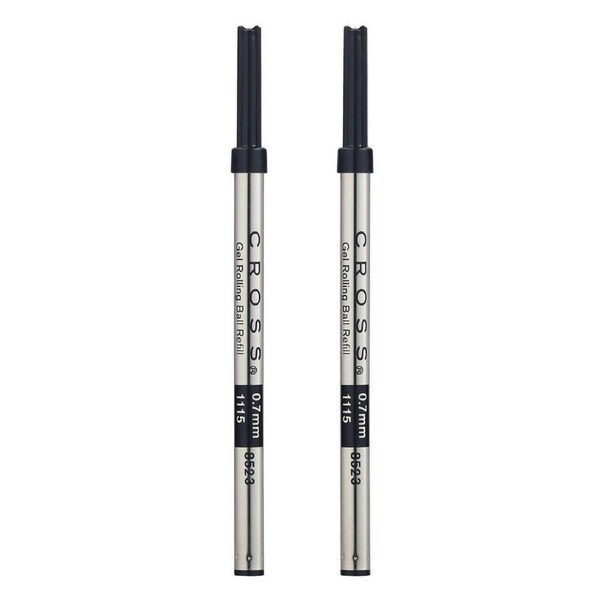 2x Cross Ink Refill For Selectip Gel Roller Ball Office Writing Pen Single Black