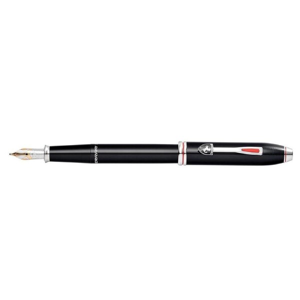 Cross Townsend Ferrari Medium Fountain Pen Office Writing Glossy Black Lacquer