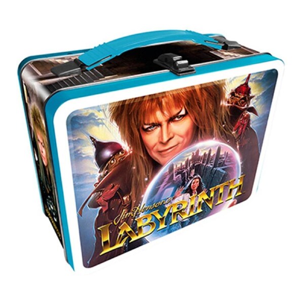 Aquarius 22cm Labyrinth Tin Fun Box w/ Handle Lunchbox Storage Carry Case Large