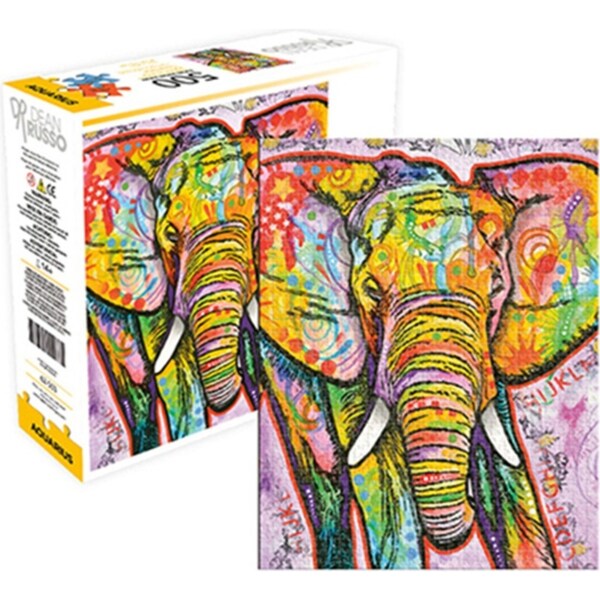 500pc Aquarius Select 41x51cm Dean Russo Elephant Jigsaw Puzzle Family Game 14y+