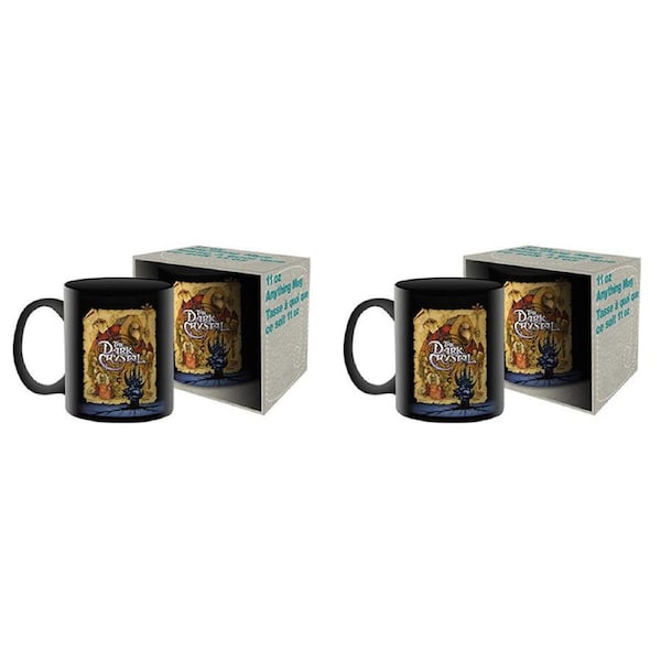 2PK Aquarius The Dark Crystal 310ml Ceramic Coffee Mug Tea Cup w/Handle
