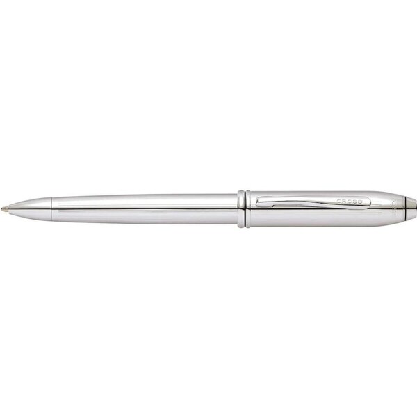 Cross Townsend Ball Point Pen Office stationery Writing Lustrous Chrome Silver