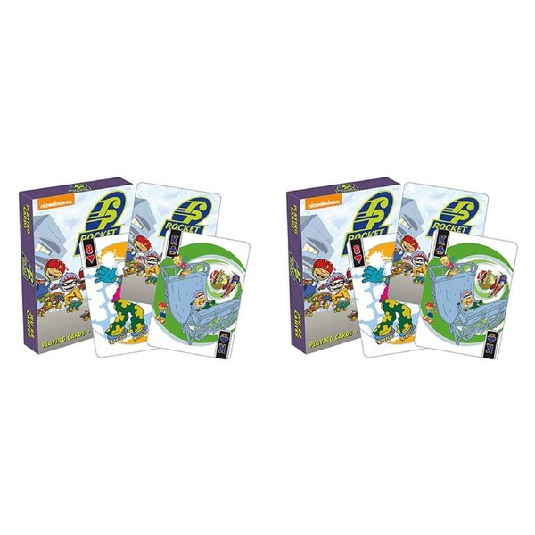 108pc Aquarius Rocket Power Playing Cards Poker Deck Family Play Gaming Set 14y+