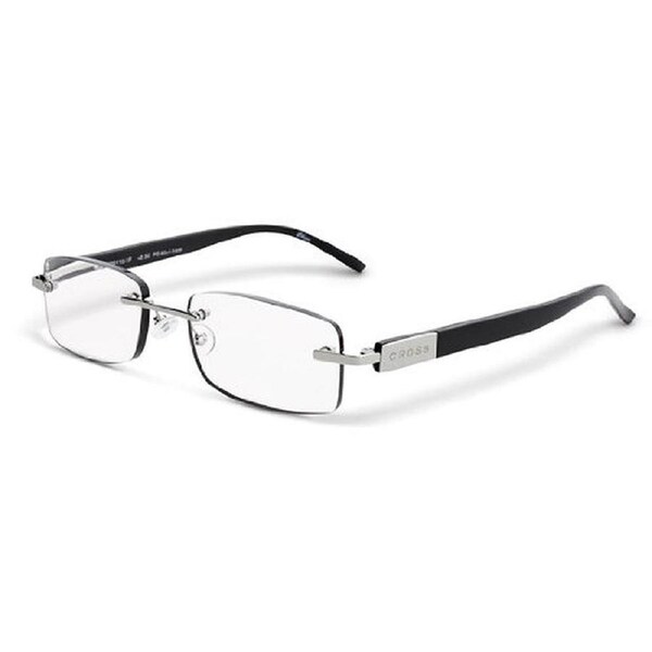 Cross Auden Rimless Reader Eye Glasses +3:00 Women's Reading Eyeglass Black