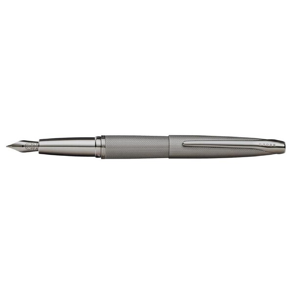 Cross ATX Sandblast Fountain Pen Fine Nib Tip Writing Stationery Titanium Grey