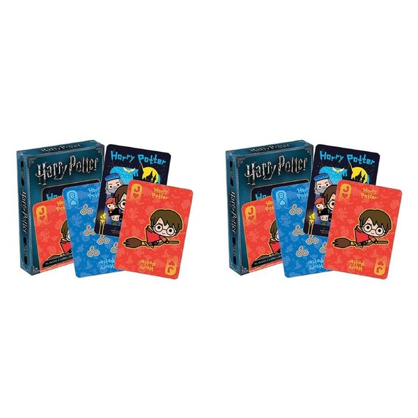 108pc Aquarius Harry Potter Chibi Playing Cards Set Kids Adults Gaming Deck 14y+
