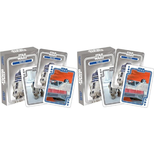 108pc Aquarius Star Wars R2-D2 Playing Cards Poker Deck Family Gaming Set 14y+
