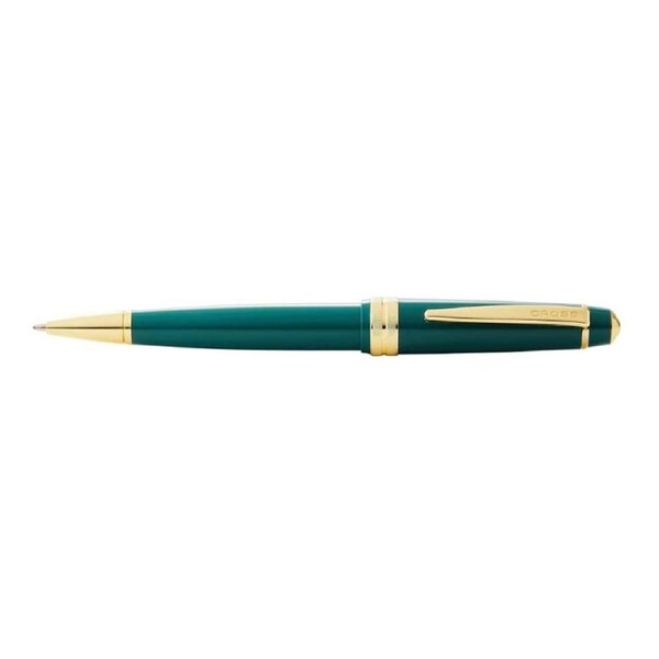 Cross Bailey Light Gloss Ball Point Pen Office Writing Stationery Green/Gold