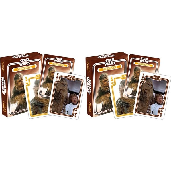 2PK Aquarius Star Wars Chewbacca Playing Cards Poker Party Gaming Deck Set 14y+