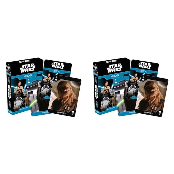 108pc Aquarius Star Wars Heroes Playing Cards Family Game Play Poker Deck 14y+