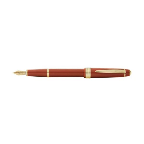 Cross Bailey Light Gloss Medium Fountain Pen Writing Stationery Burnt Orange/GLD
