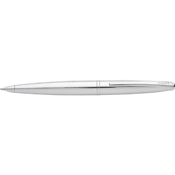 Cross ATX Pure Chrome Ball Point Pen Medium Barrel Writing Stationery Silver