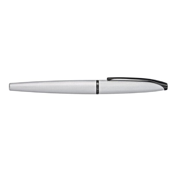 Cross ATX Brushed Etched Diamond Medium Fountain Pen Writing Stationery Chrome