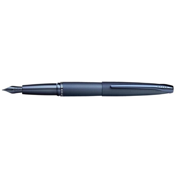 Cross ATX Sandblast Fountain Pen Fine Nib Office Writing Stationery Dark Blue