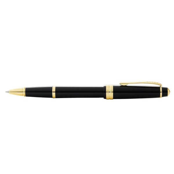 Cross Bailey Light Gloss Rollerball Pen Office Writing Stationery Black/Gold