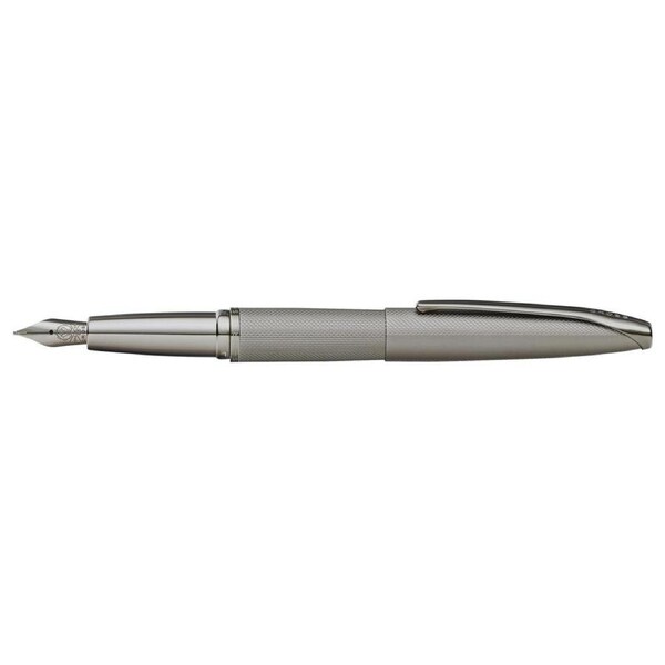 Cross ATX Sandblast Fountain Pen Medium Nib Writing Stationery Titanium Grey
