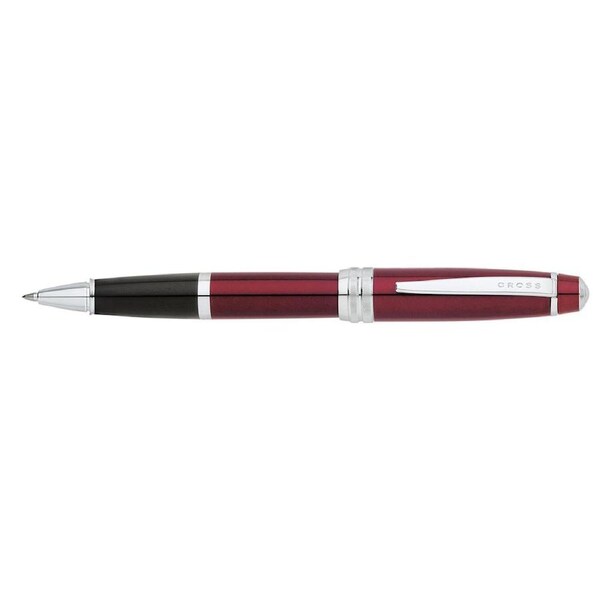 Cross Bailey Red Lacquer/Chrome Rollerball Pen Office/School Writing Stationery