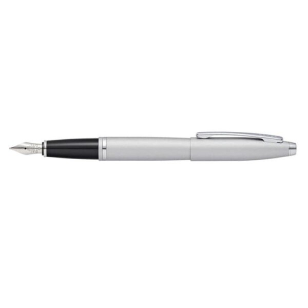 Cross Calais Fountain Pen Office Writing/Singing Medium Nib Matte Grey/Black