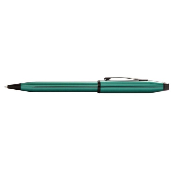 Cross Century II Ball Point Pen Writing Med Nib Translucent Green Lacquer/Black