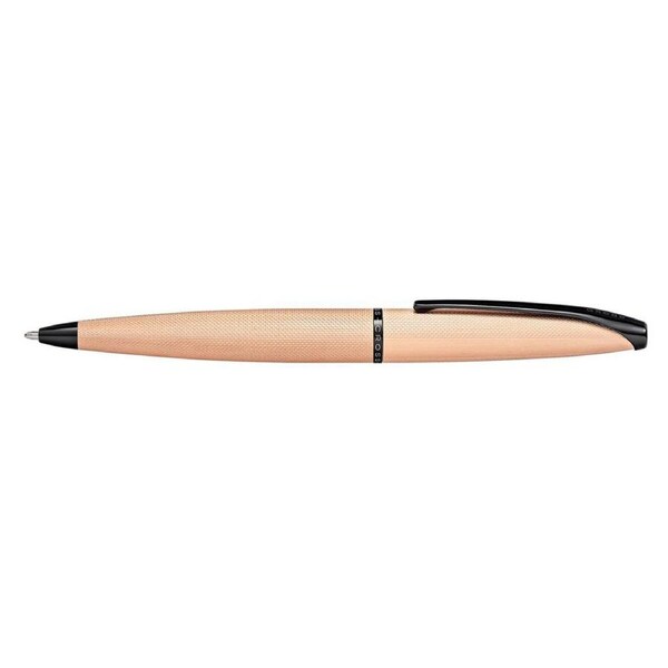 Cross ATX Brushed Etched Diamond Ball Point Pen Writing Stationery Rose Gold