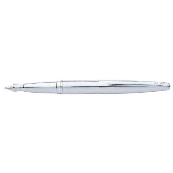 Cross ATX Pure Chrome Fine Fountain Pen Office/School Writing Stationery Silver