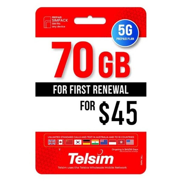 Telsim 45 Prepaid SIM Card