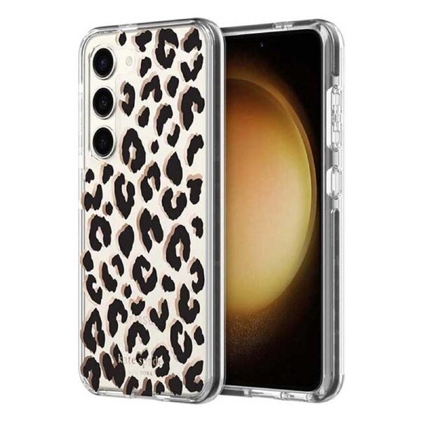 Kate Spade New York Defensive Hardshell Case (Suits Galaxy S23) – City Leopard Black
