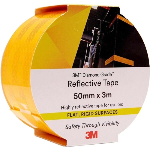 3M 983-71 Diamond Grade Reflective Tape Yellow 50mmx3m Safety