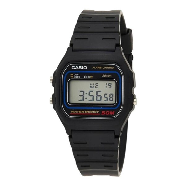 CASIO Unisex W59-1VHDF Classic Digital Watch Black/Grey Dial Black Band AU Stock