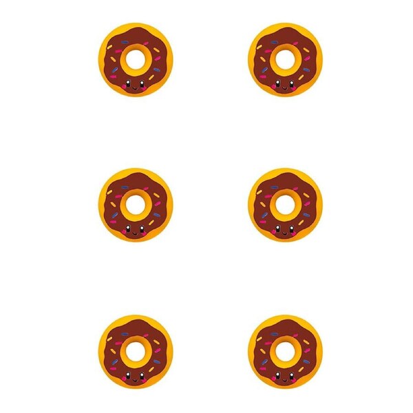6x Bensons Squish Donut Kids/Childrens Novelty Sensory Squeezy Toy 6y+ Asstd