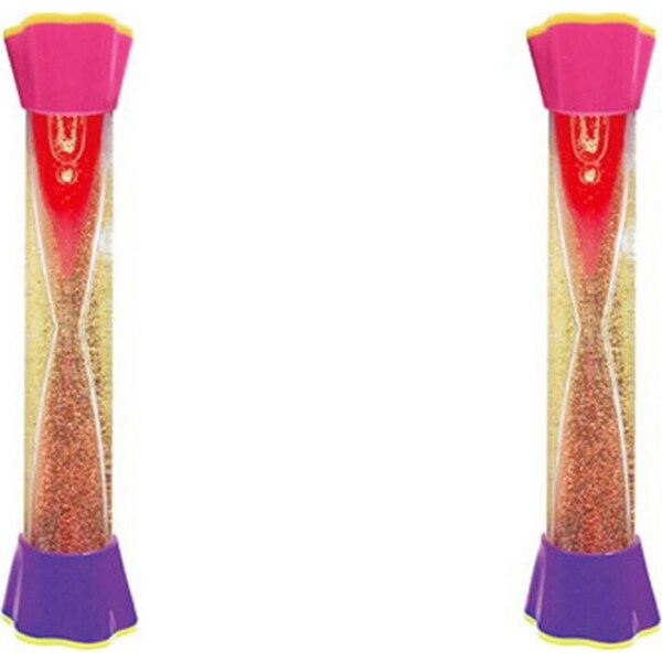 2x Bensons Shakers Stick Glitter Kids/Childrens Sensory Toy 20cm 3y+ Asstd