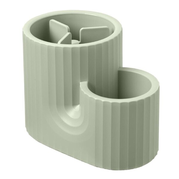 Gourmet Kitchen Modern Cactus Utensil Organiser Sage 21.3x13.5x15cm