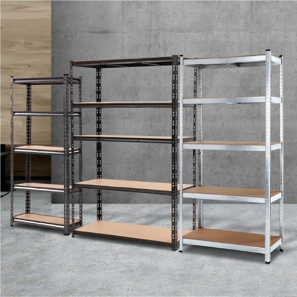 Giantz Garage Shelving Warehouse Rack Pallet Racking Storage shelves 1.5/1.8/2M 150*70*30cm-Black