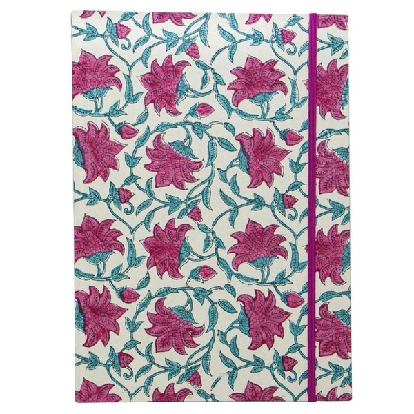 Lantern Studios A4 Journal/Notebook Hardcover Stationery Indian Coral Flower