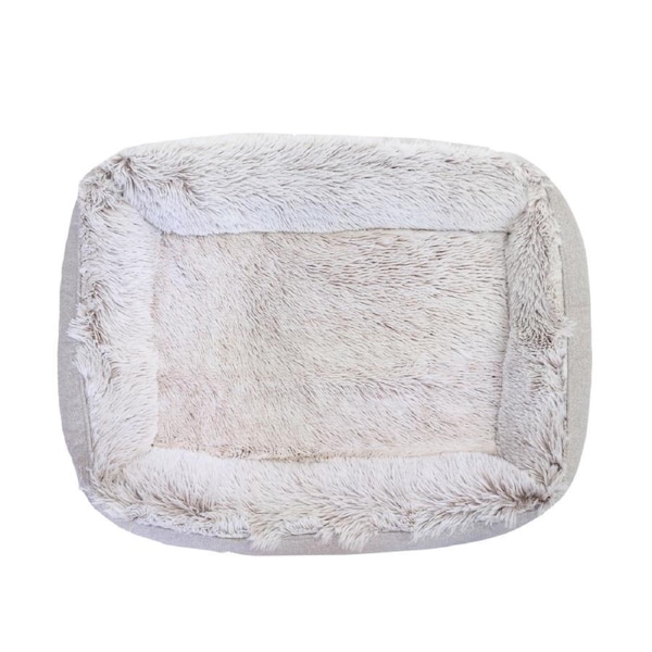 Superior Pet Plus Orthopaedic Dog Lounger Aspen Plush Faux Fur Pet Bed Small